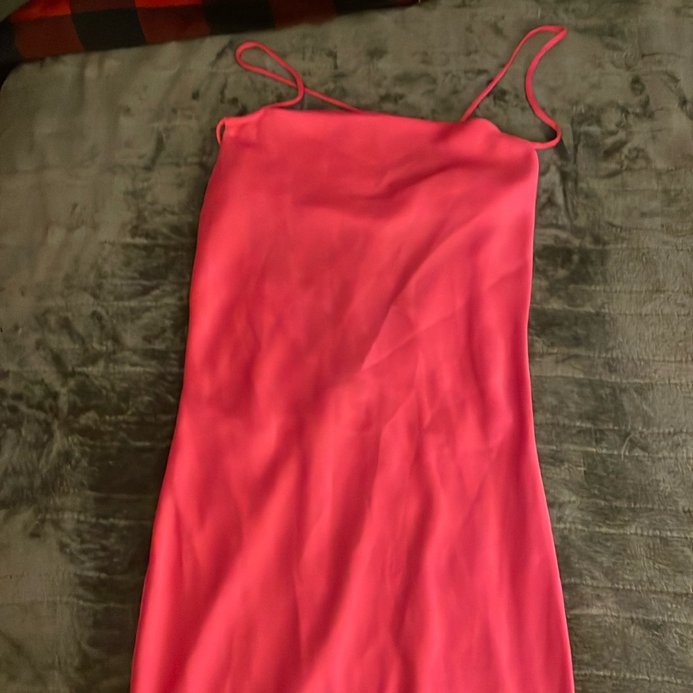 pink zara dress